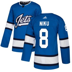 Sami Niku Youth Adidas Winnipeg Jets Authentic Blue Alternate Jersey
