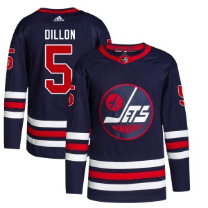 Brenden Dillon Men's Adidas Winnipeg Jets Authentic Navy 2021/22 Alternate Primegreen Pro Jersey