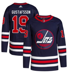David Gustafsson Men's Adidas Winnipeg Jets Authentic Navy 2021/22 Alternate Primegreen Pro Jersey
