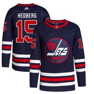 Anders Hedberg Men's Adidas Winnipeg Jets Authentic Navy 2021/22 Alternate Primegreen Pro Jersey