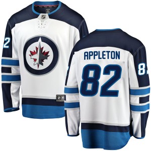 Mason Appleton Youth Fanatics Branded Winnipeg Jets Breakaway White Away Jersey