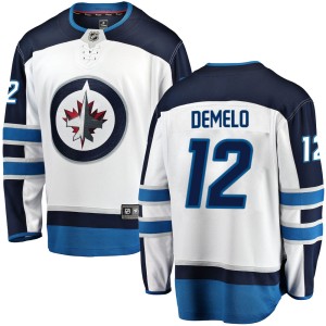 Dylan DeMelo Youth Fanatics Branded Winnipeg Jets Breakaway White ized Away Jersey