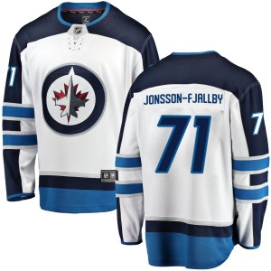 Axel Jonsson-Fjallby Youth Fanatics Branded Winnipeg Jets Breakaway White Away Jersey