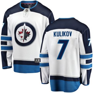 Dmitry Kulikov Youth Fanatics Branded Winnipeg Jets Breakaway White Away Jersey