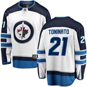 Dominic Toninato Youth Fanatics Branded Winnipeg Jets Breakaway White Away Jersey