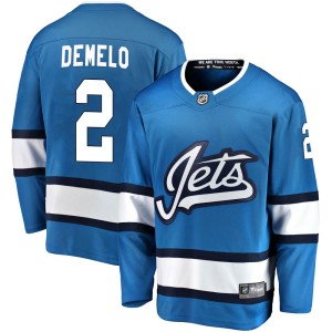Dylan DeMelo Youth Fanatics Branded Winnipeg Jets Breakaway Blue Alternate Jersey