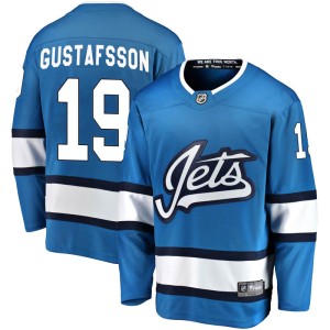 David Gustafsson Youth Fanatics Branded Winnipeg Jets Breakaway Blue Alternate Jersey