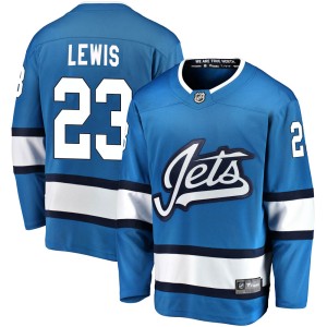 Trevor Lewis Youth Fanatics Branded Winnipeg Jets Breakaway Blue Alternate Jersey