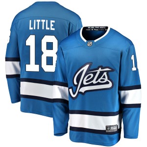 Bryan Little Youth Fanatics Branded Winnipeg Jets Breakaway Blue Alternate Jersey