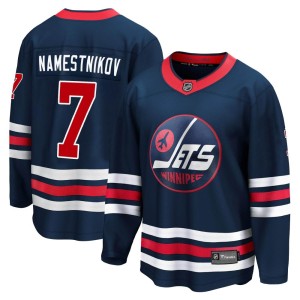 Vladislav Namestnikov Men's Fanatics Branded Winnipeg Jets Premier Navy 2021/22 Alternate Breakaway Player Jersey