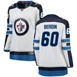 Mikhail Berdin Women's Fanatics Branded Winnipeg Jets Breakaway White Away Jersey
