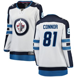 Kyle Connor Women's Fanatics Branded Winnipeg Jets Breakaway White Away Jersey