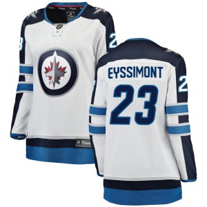 Michael Eyssimont Women's Fanatics Branded Winnipeg Jets Breakaway White Away Jersey