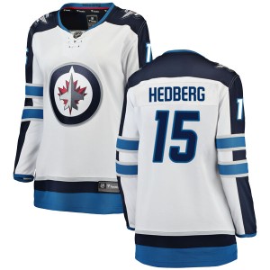 Anders Hedberg Women's Fanatics Branded Winnipeg Jets Breakaway White Away Jersey