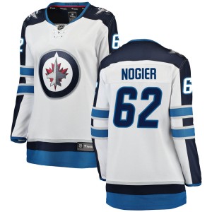 Nelson Nogier Women's Fanatics Branded Winnipeg Jets Breakaway White Away Jersey