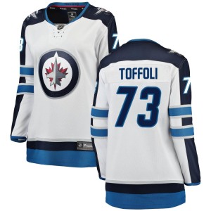 Tyler Toffoli Women's Fanatics Branded Winnipeg Jets Breakaway White Away Jersey