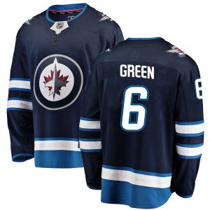 Ted Green Youth Fanatics Branded Winnipeg Jets Breakaway Blue Home Jersey
