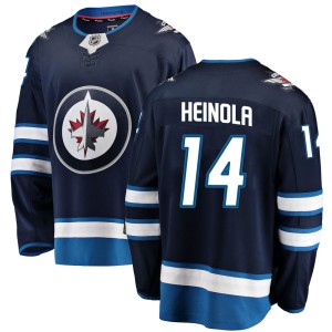 Ville Heinola Youth Fanatics Branded Winnipeg Jets Breakaway Blue Home Jersey