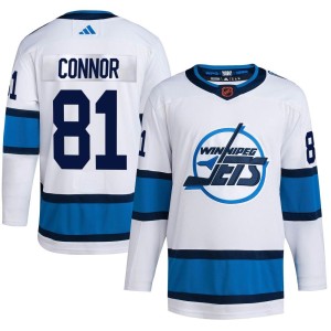 Kyle Connor Youth Adidas Winnipeg Jets Authentic White Reverse Retro 2.0 Jersey