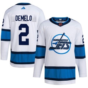 Dylan DeMelo Youth Adidas Winnipeg Jets Authentic White Reverse Retro 2.0 Jersey