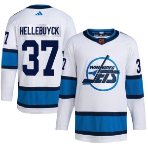 Connor Hellebuyck Youth Adidas Winnipeg Jets Authentic White Reverse Retro 2.0 Jersey
