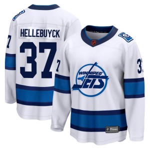 Connor Hellebuyck Youth Fanatics Branded Winnipeg Jets Breakaway White Special Edition 2.0 Jersey