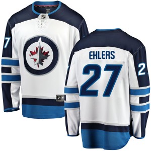 Nikolaj Ehlers Men's Fanatics Branded Winnipeg Jets Breakaway White Away Jersey