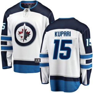 Rasmus Kupari Men's Fanatics Branded Winnipeg Jets Breakaway White Away Jersey
