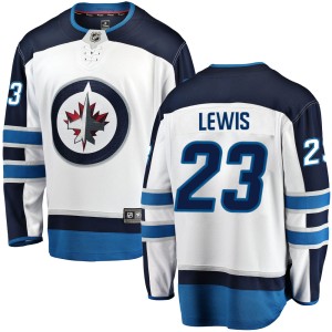 Trevor Lewis Men's Fanatics Branded Winnipeg Jets Breakaway White Away Jersey