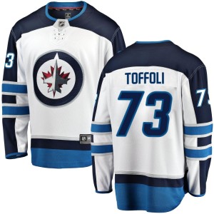 Tyler Toffoli Men's Fanatics Branded Winnipeg Jets Breakaway White Away Jersey