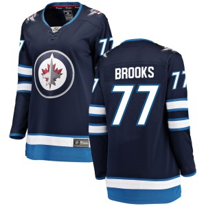 Adam Brooks Women's Fanatics Branded Winnipeg Jets Breakaway Blue Home Jersey