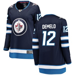 Dylan DeMelo Women's Fanatics Branded Winnipeg Jets Breakaway Blue ized Home Jersey