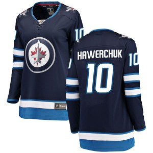 Dale Hawerchuk Women's Fanatics Branded Winnipeg Jets Breakaway Blue Home Jersey