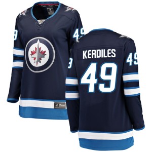 Nic Kerdiles Women's Fanatics Branded Winnipeg Jets Breakaway Blue Home Jersey