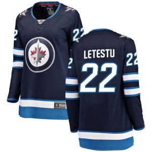 Mark Letestu Women's Fanatics Branded Winnipeg Jets Breakaway Blue Home Jersey