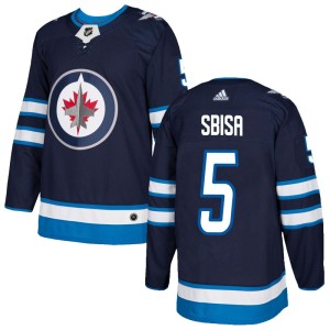 Luca Sbisa Youth Adidas Winnipeg Jets Authentic Navy Home Jersey