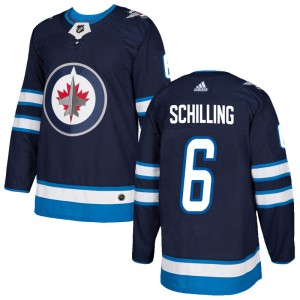 Cameron Schilling Youth Adidas Winnipeg Jets Authentic Navy Home Jersey