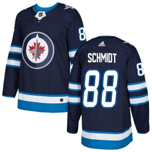 Nate Schmidt Youth Adidas Winnipeg Jets Authentic Navy Home Jersey