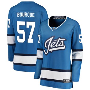 Gabriel Bourque Women's Fanatics Branded Winnipeg Jets Breakaway Blue Alternate Jersey