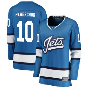 Dale Hawerchuk Women's Fanatics Branded Winnipeg Jets Breakaway Blue Alternate Jersey