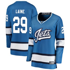 Patrik Laine Women's Fanatics Branded Winnipeg Jets Breakaway Blue Alternate Jersey