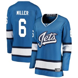 Colin Miller Women's Fanatics Branded Winnipeg Jets Breakaway Blue Alternate Jersey