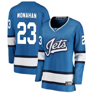 Sean Monahan Women's Fanatics Branded Winnipeg Jets Breakaway Blue Alternate Jersey