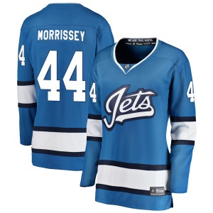 Josh Morrissey Women's Fanatics Branded Winnipeg Jets Breakaway Blue Alternate Jersey