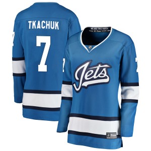 Keith Tkachuk Women's Fanatics Branded Winnipeg Jets Breakaway Blue Alternate Jersey