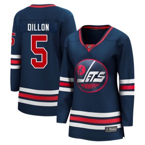 Brenden Dillon Women's Fanatics Branded Winnipeg Jets Premier Navy 2021/22 Alternate Breakaway Player Jersey