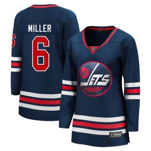 Colin Miller Women's Fanatics Branded Winnipeg Jets Premier Navy 2021/22 Alternate Breakaway Player Jersey