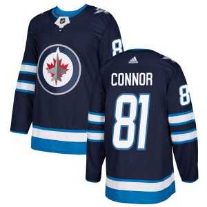 Kyle Connor Men's Adidas Winnipeg Jets Authentic Navy Jersey