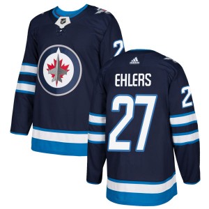 Nikolaj Ehlers Men's Adidas Winnipeg Jets Authentic Navy Jersey