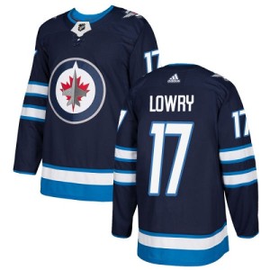 Adam Lowry Youth Adidas Winnipeg Jets Authentic Navy Blue Home Jersey